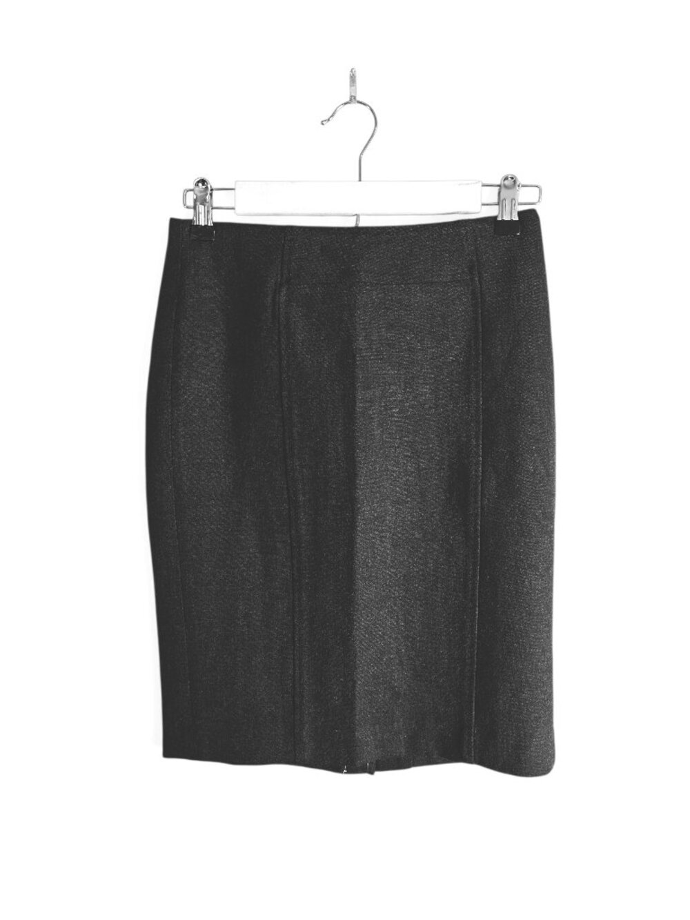 NWT Ann Taylor LOFT Charcoal Gray Tailored Pencil Skirt Petite Size 0P